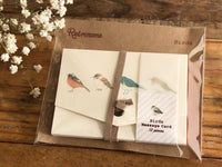 Picture Book Style Message Cards with a Case / Birds
