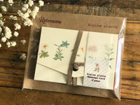 Picture Book Style Message Cards with a Case / Alpine Plants