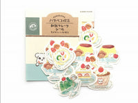 Furukawa Peko-chan Series Flake Stickers - Dessert