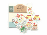 Furukawa Peko-chan Series Flake Stickers - Dessert
