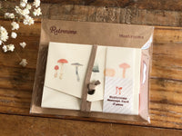 Picture Book Style Message Cards with a Case / Mushroom