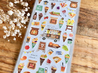 Kitchen Car Series Sheet of Stickers / Crepe