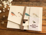 Picture Book Style Message Cards with a Case / Birds