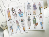 Pion Print-on Sticker Set / 74 Girls (12 sheets)