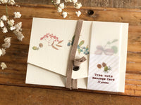 Picture Book Style Message Cards with a Case / Tree Nuts