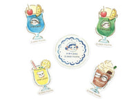 Furukawa Peko-chan Series Flake Stickers - Drinks