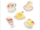 Furukawa Peko-chan Series Flake Stickers - Lunch