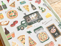 Kitchen Car Series Sheet of Stickers / Pizza