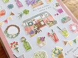 Kitchen Car Series Sheet of Stickers / Juice & Flower
