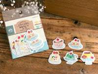 Furukawa Peko-chan Series Flake Stickers - Dessert