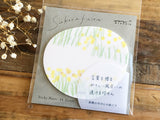 See-Through Sticky Note - Yellow Flowers
