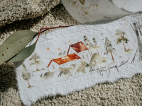 Meow Masking Tape with Release Paper / Little Houses - cool colors