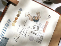 Pion Print-on Sticker / Writing Girl