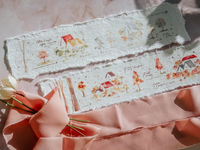 10% off - Meow Masking Tape with Release Paper / Little Houses - warm colors