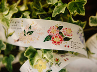 OURS Watercolor Washi Tape / Flower Messages