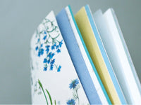 Handmade Slim Notebook / Color notes of cool flowers