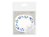 See-Through Sticky Note - Blue Flowers