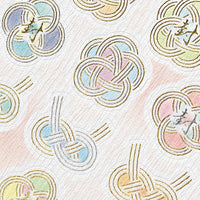 Traditional Japanese Style Sheet of Sticker - Mizuhiki