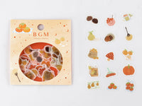 Japanese Washi Masking Stickers / Seal bits - Autumn Fruits