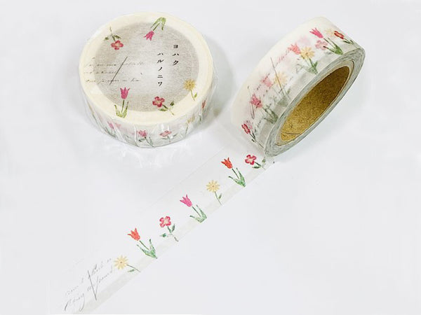 YOHAKU Original Washi Tape / Y-078 Spring Garden (ハルノニワ)