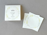 High Quality Botanical Garden Letterpress Memo Pad - Wreath