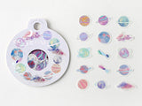 Japanese Washi Masking Stickers / Seal bits - Planets
