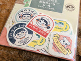 Furukawa Peko-chan Series Flake Stickers - Peko-chan