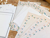 YOHAKU Original Collage Craft / Writing Paper Set - Traveller