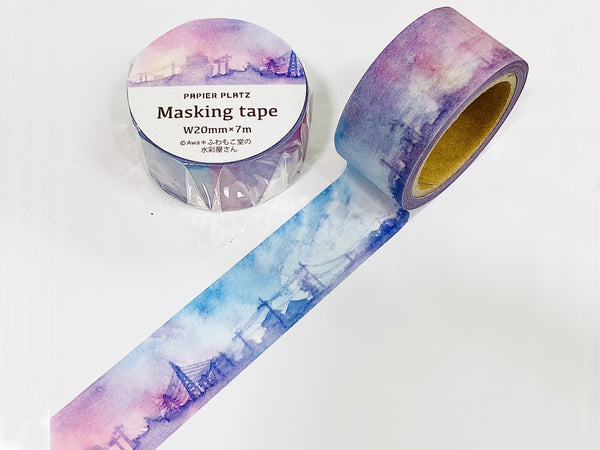 AWA Original Japanese Washi Masking Tape - Twilight Sky