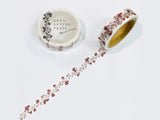 Oeda Original Japanese Washi Tape - Bloom Line Red