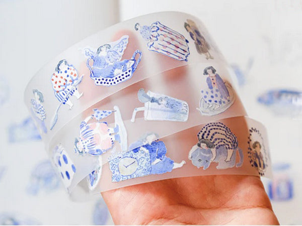 dodolulu PET Tape / Blue-and-white