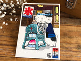 Whimsical Cat Postcard by Yumiko Kobayashi - Vol.1
