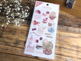 Q-Lia Chiltty Sheet of Stickers - Red