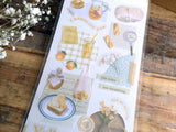 Q-Lia Chiltty Sheet of Stickers - Yellow