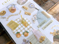 Q-Lia Chiltty Sheet of Stickers - Yellow
