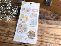 Q-Lia Chiltty Sheet of Stickers - Yellow