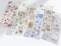 Q-Lia Chiltty Sheet of Stickers - Red