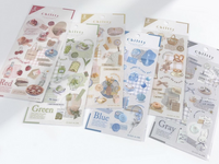Q-Lia Chiltty Sheet of Stickers - Green