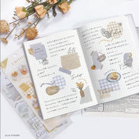 Q-Lia Chiltty Sheet of Stickers - Yellow