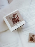Meow Illustration / Beech wood stamp - Coffee of Tea