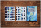 Lin Chia Ning Pring-on sticker Set / Cosmos Blue