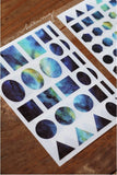Lin Chia Ning Pring-on sticker Set / Cosmos Blue