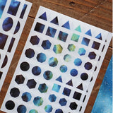Lin Chia Ning Pring-on sticker Set / Cosmos Blue