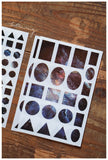 Lin Chia Ning Pring-on sticker Set / Cosmos Purple