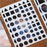 Lin Chia Ning Pring-on sticker Set / Cosmos Purple