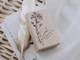Meow Illustration / Beech wood stamp - Count the Colour