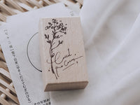 Meow Illustration / Beech wood stamp - Count the Colour