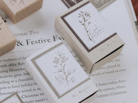 Meow Illustration / Beech wood stamp - One More Time