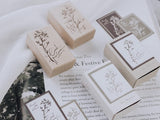 Meow Illustration / Beech wood stamp - One More Time