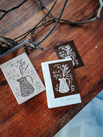 Meow Illustration / Beech wood stamp - Dear Coffee I Need You